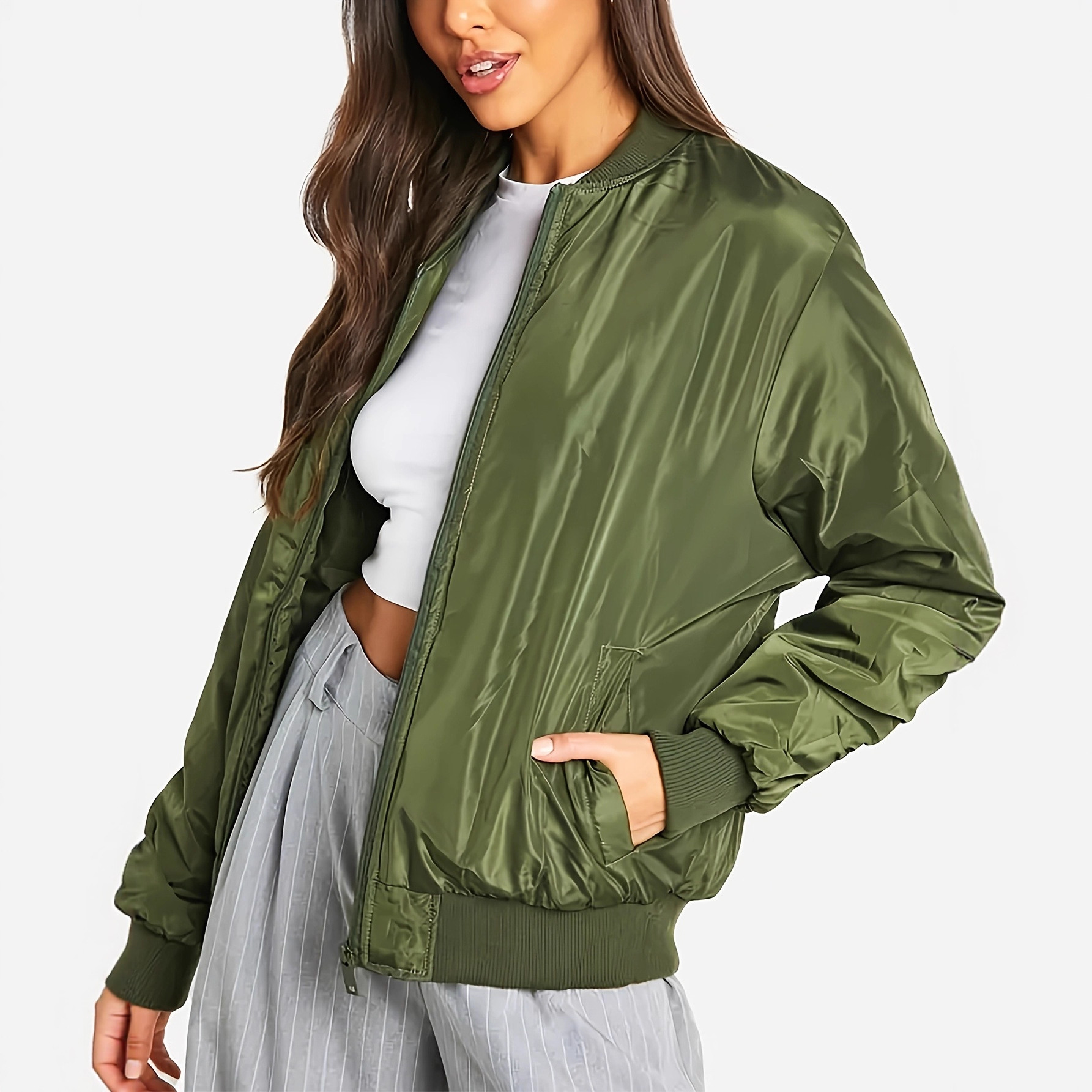 Women's Cross-border Zip-up Cardigan Jacket