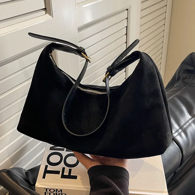 Frosted Vintage Female Large capacity Crossbody Bag Black - Shop at LoveMi