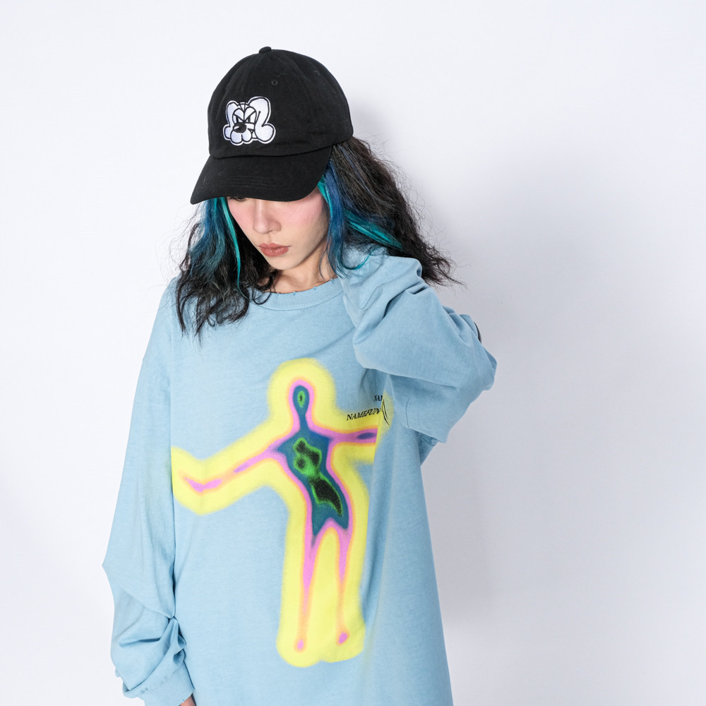 Abstract Figure Print Long Sleeve Men's European And American Style