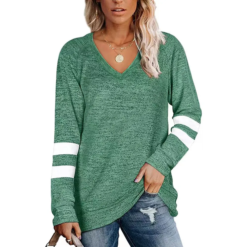 Women's New Loose-fitting Casual T-shirt Top - Green