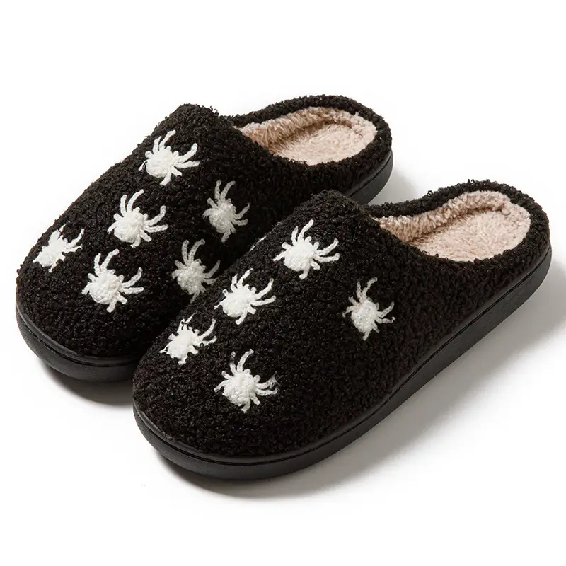 Pumpkin Printed Halloween Slippers For Women