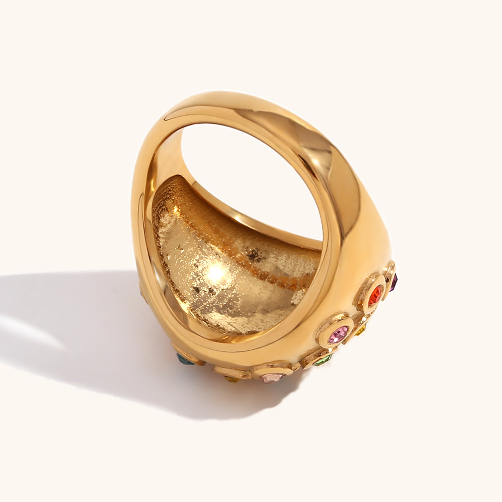 Women's Retro Diamonds Ornament Ring