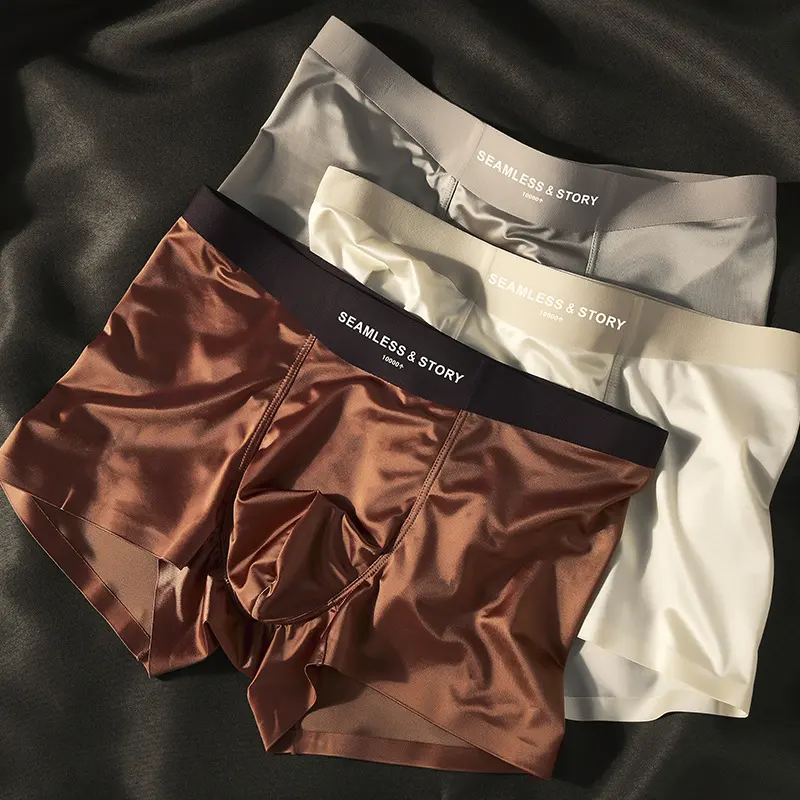 Satin Light Luxury Men's Ice Silk Underwear
