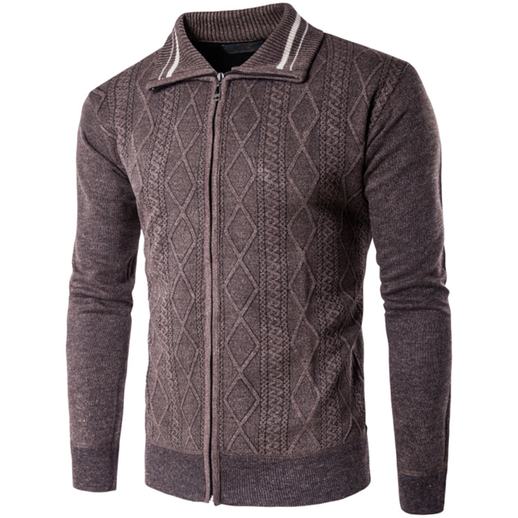 Title 3, New European and American Mens Thickened Cardi...