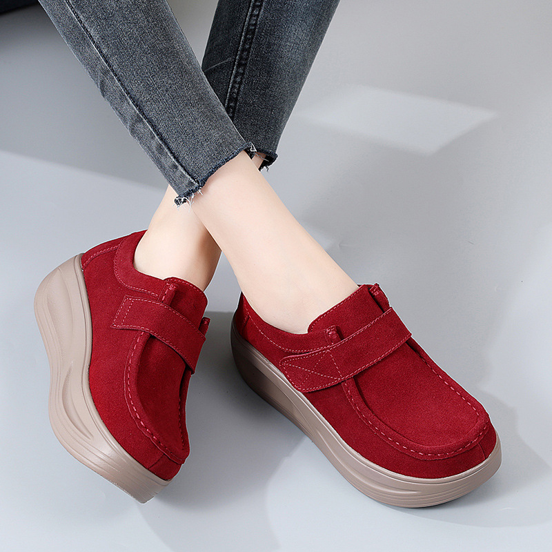 Women's Comfortable All-Match Thick-Soled Elevator Wedge Shoes