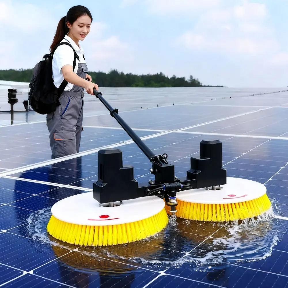 Electric Cleaning Robot for Photovoltaic Panels