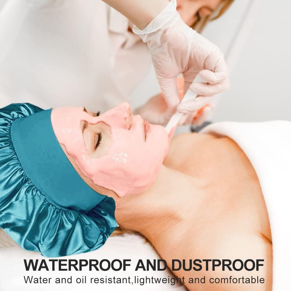 Wide-brimmed High Elastic Headscarf Beauty Salon Shower Cap Care Satin Nightcap - Image 16