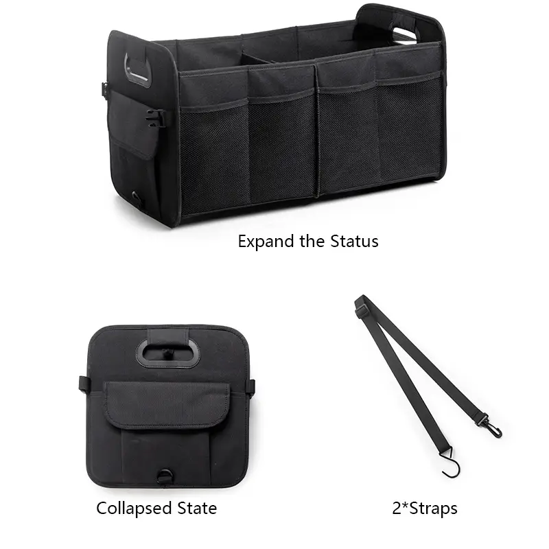 Foldable Multi-compartment Car Trunk Storage Box