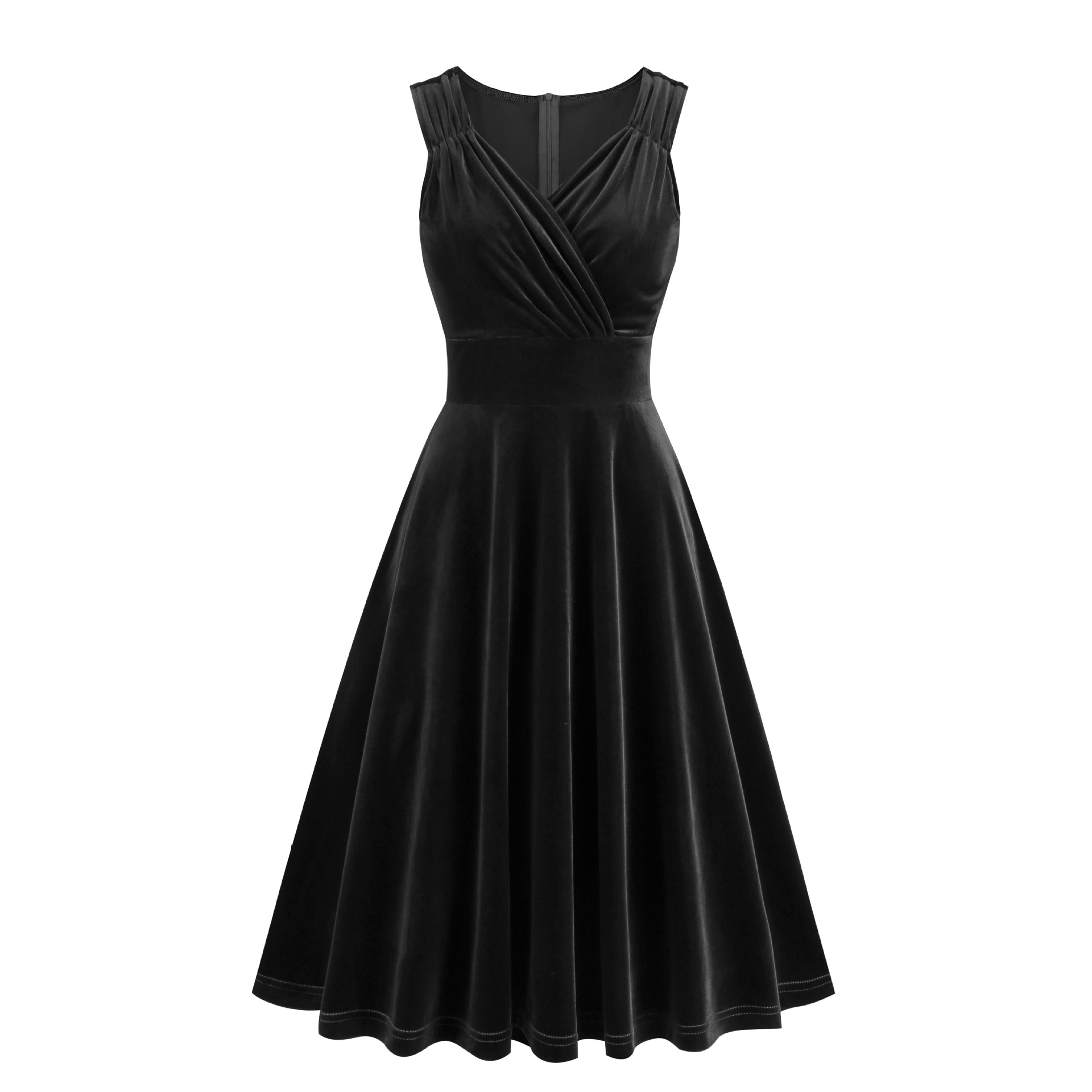 Women's Fashion Personality Retro Sleeveless Dress