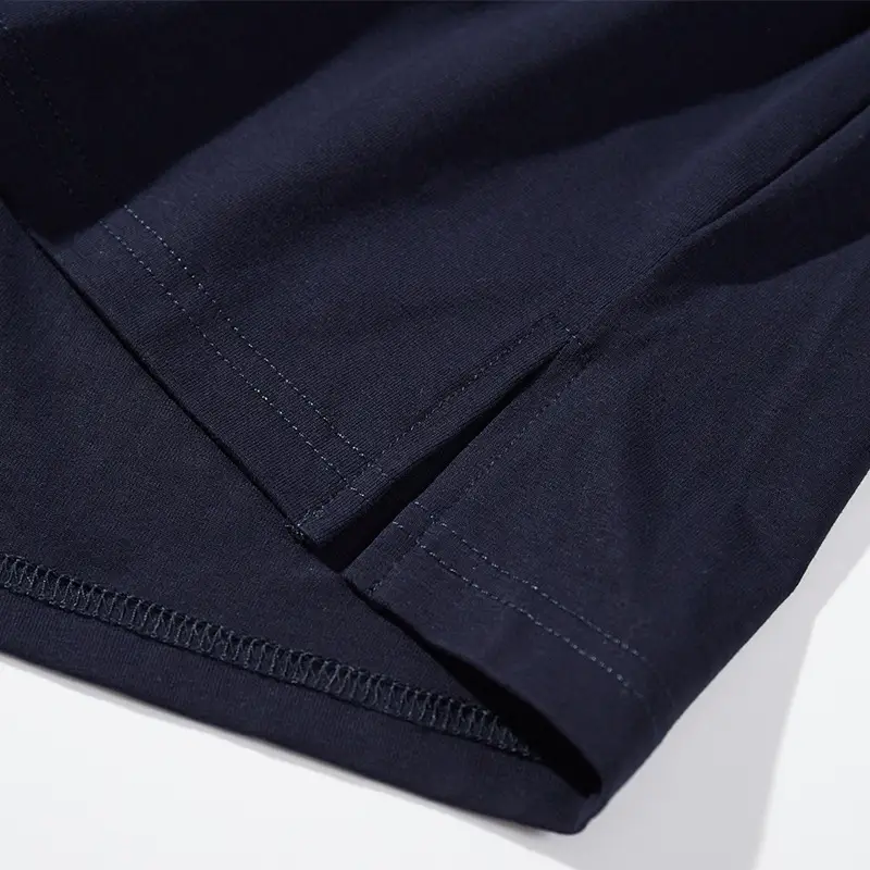 Pure Cotton Home Pants Men's Shorts Simple Pure Color Split
