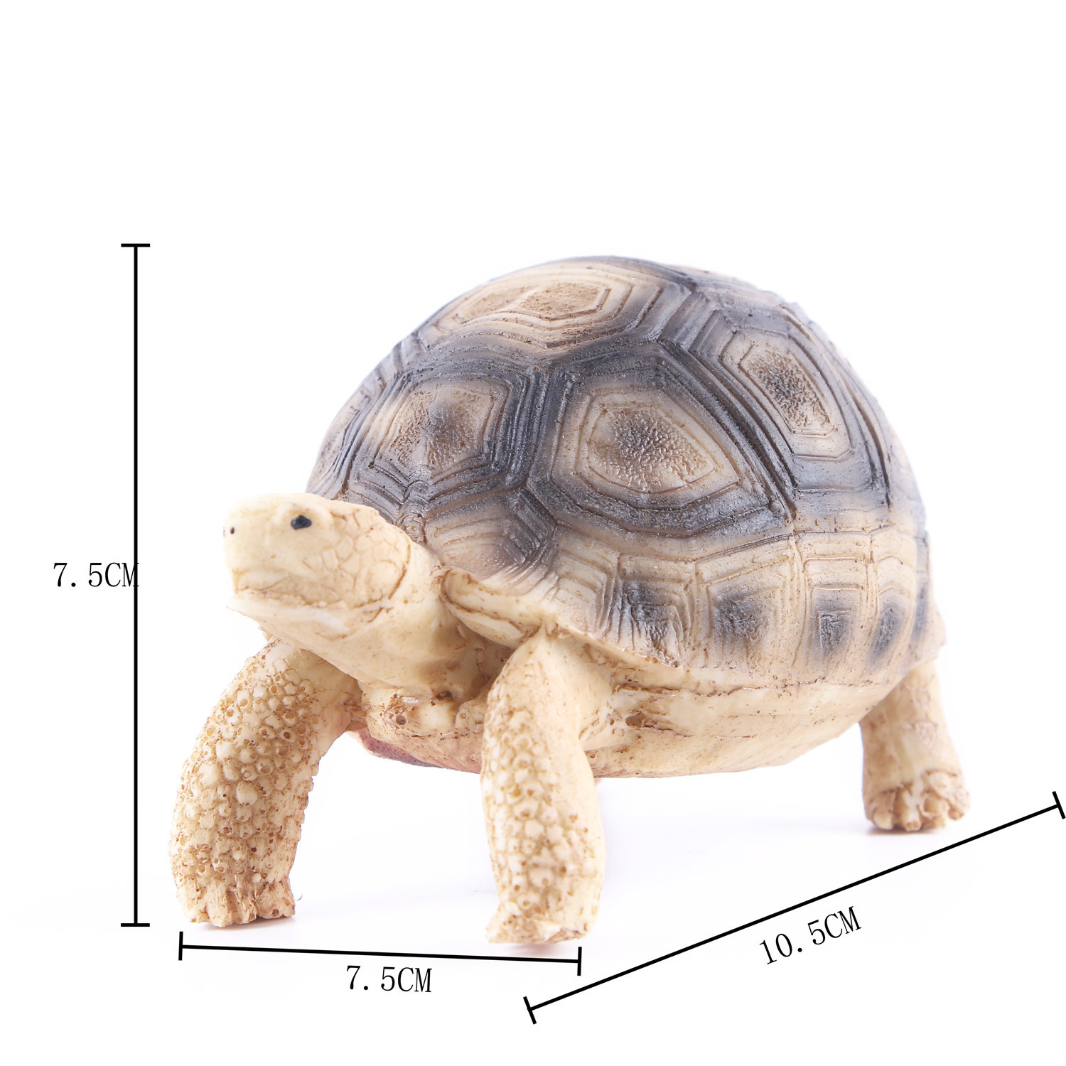 Resin Ornamental Figurine For Pet Turtle Tanks, Designed To Mimic A Brazilian Turtle Habitat