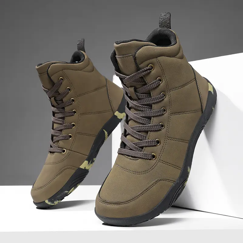 Leather High-top Wide-toe Outdoor Hiking Men's Sports
