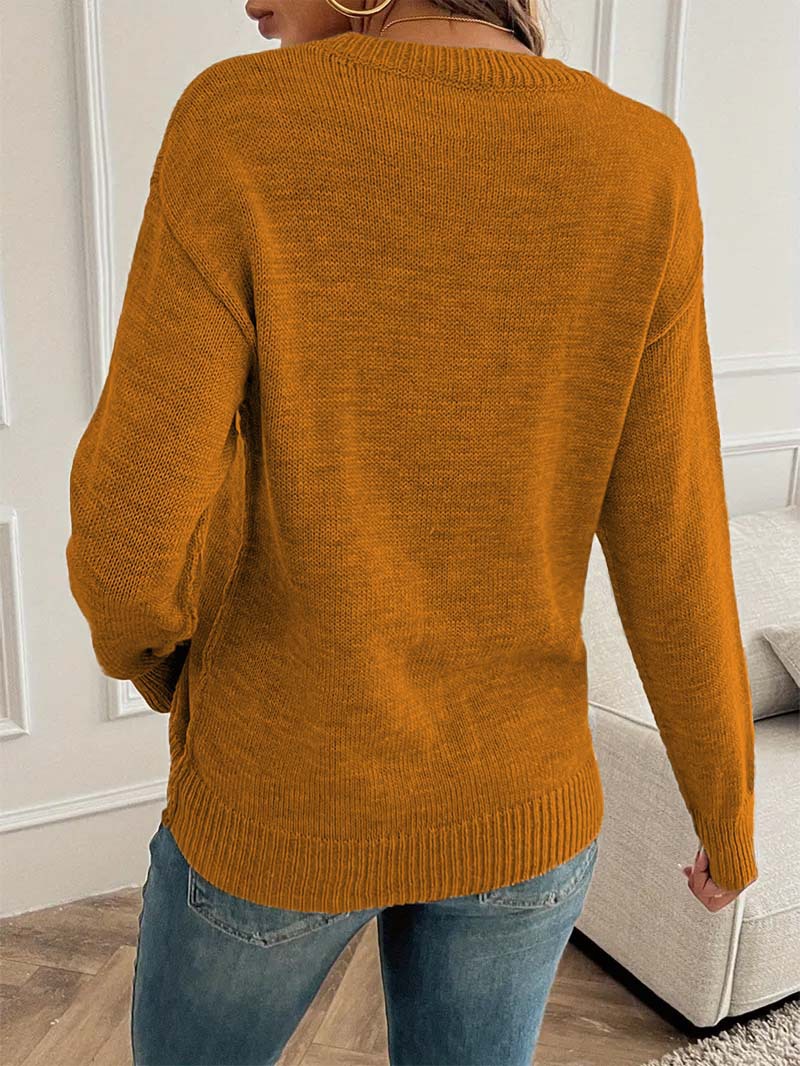 Polyester-Sweater – Farbvariante Rot