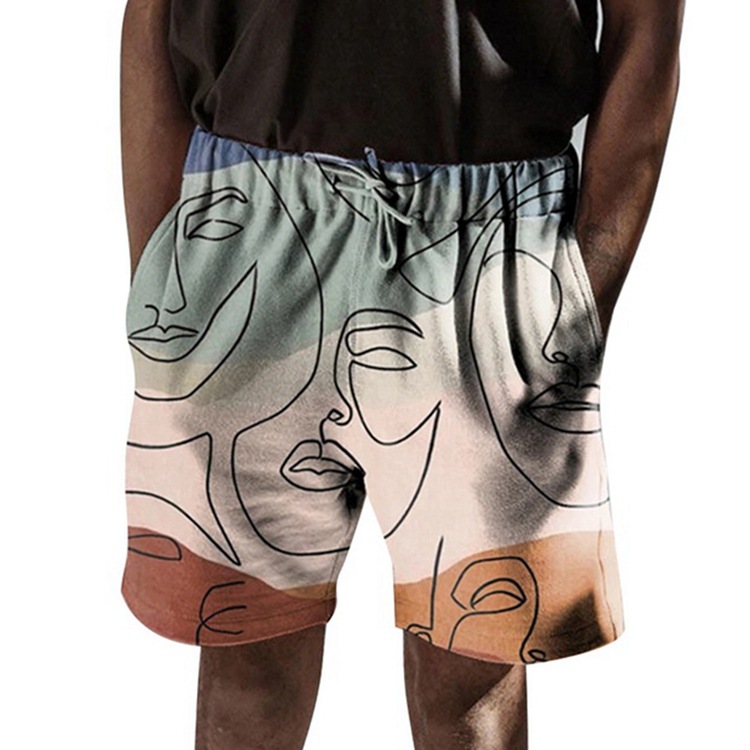 Title 5, Shorts Casuais de Verão Masculinos com Estampa ...