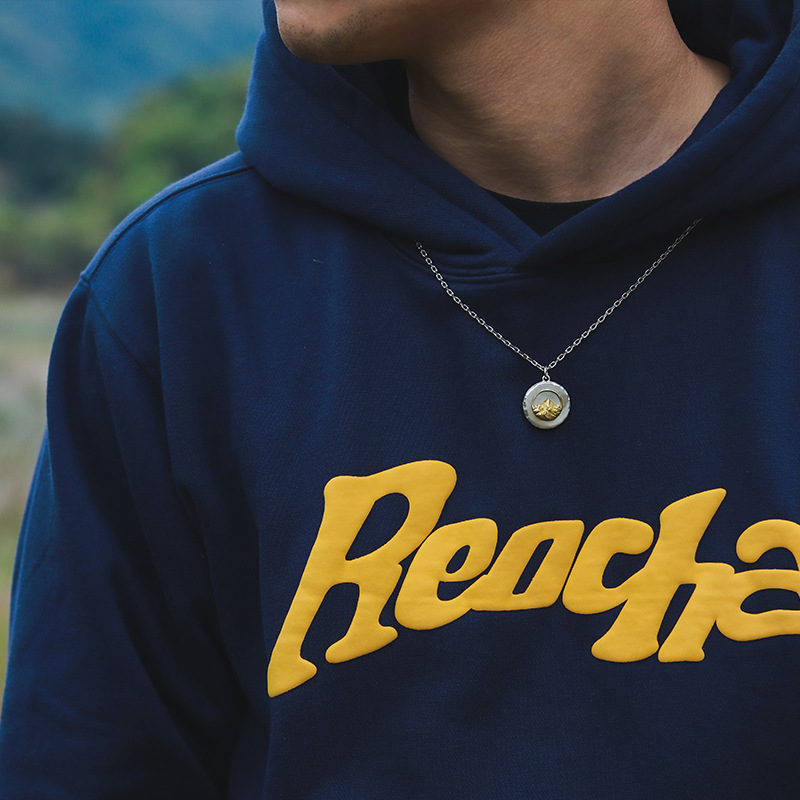 Retro Round Brand Mountain All-match Necklace