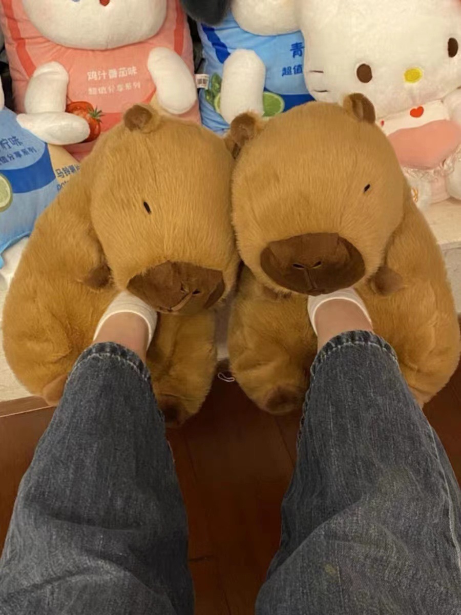 Coffee Color Capybara Shoes