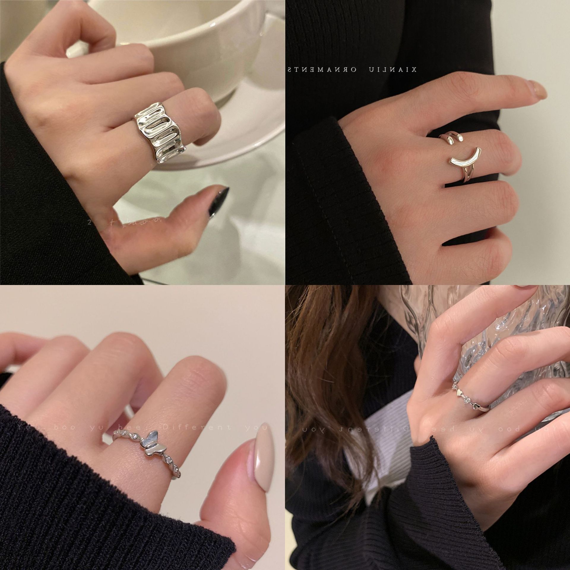 Women's Adjustable Ins Niche Design Ring