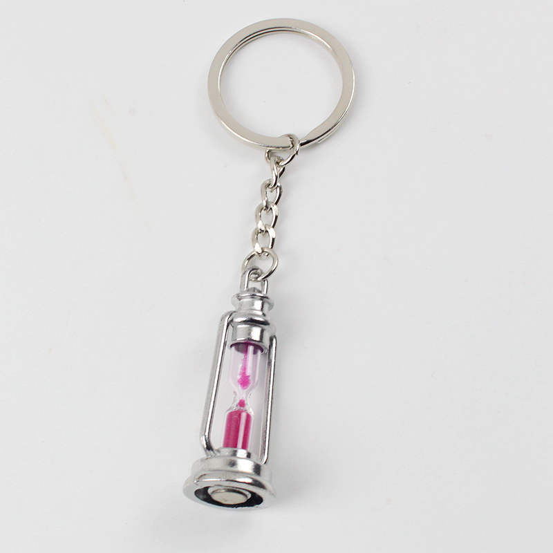 Title 16, Revolving Scenic Lantern Hourglass Keychain Simple