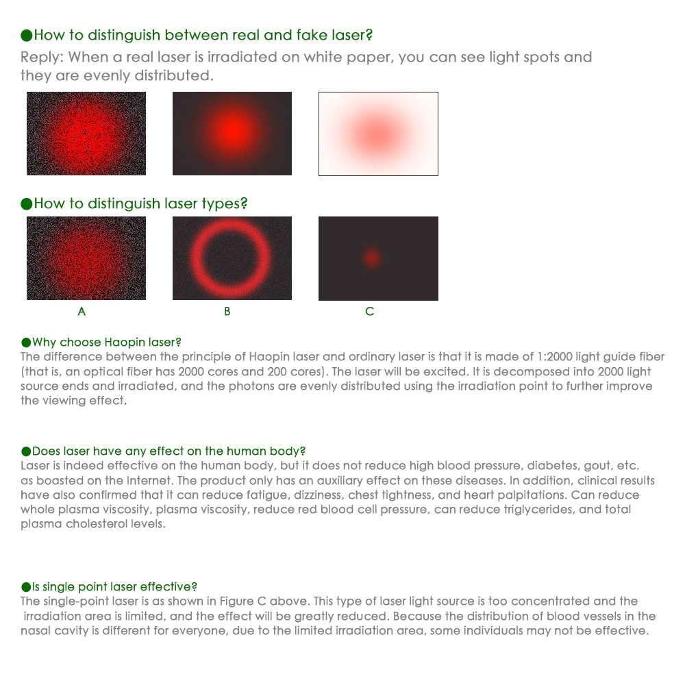 Title 16, 650nm Laser-Nacken-Beleuchter für Nase und Ohr