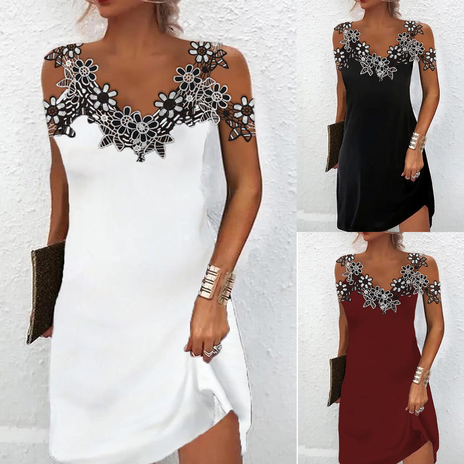 Socialite Lady's Dinner Mature Elegant Women's Embroidery Dress — image 1