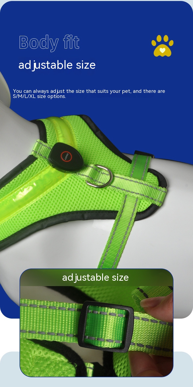 LED Dog Safety Harness thumbnail 11