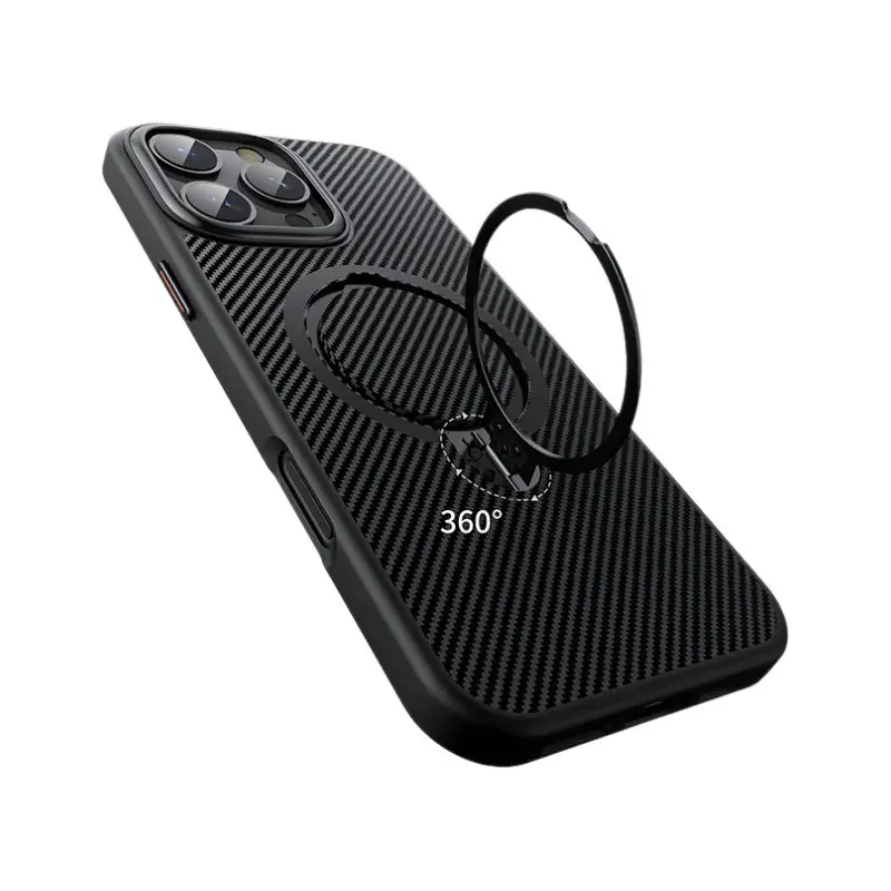 Applicable 16Promax Carbon Fiber Phone Shell Magnetic Bracket