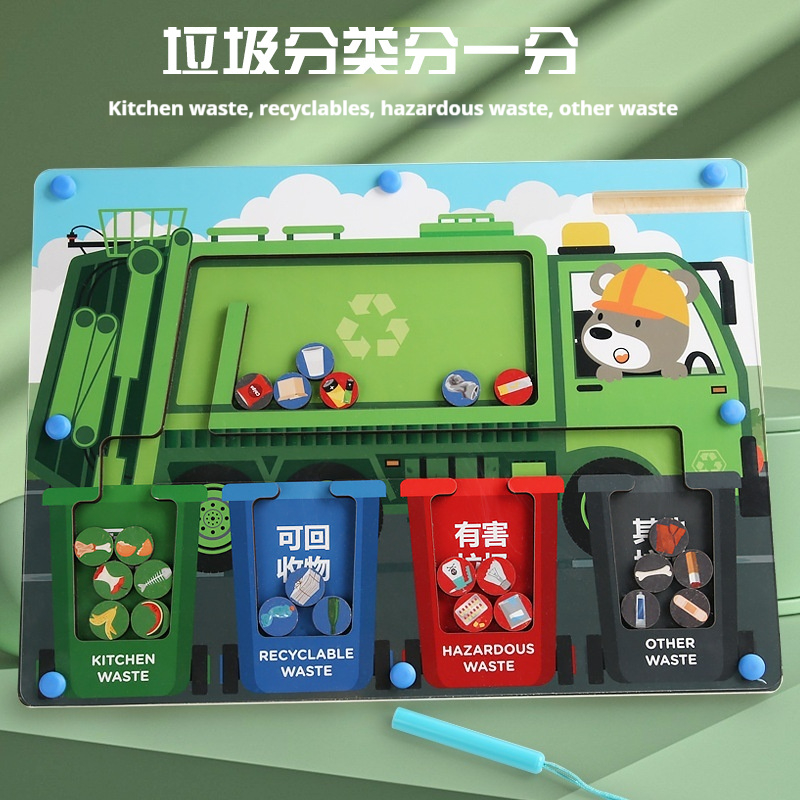 Magnetic Garbage Sorting Board