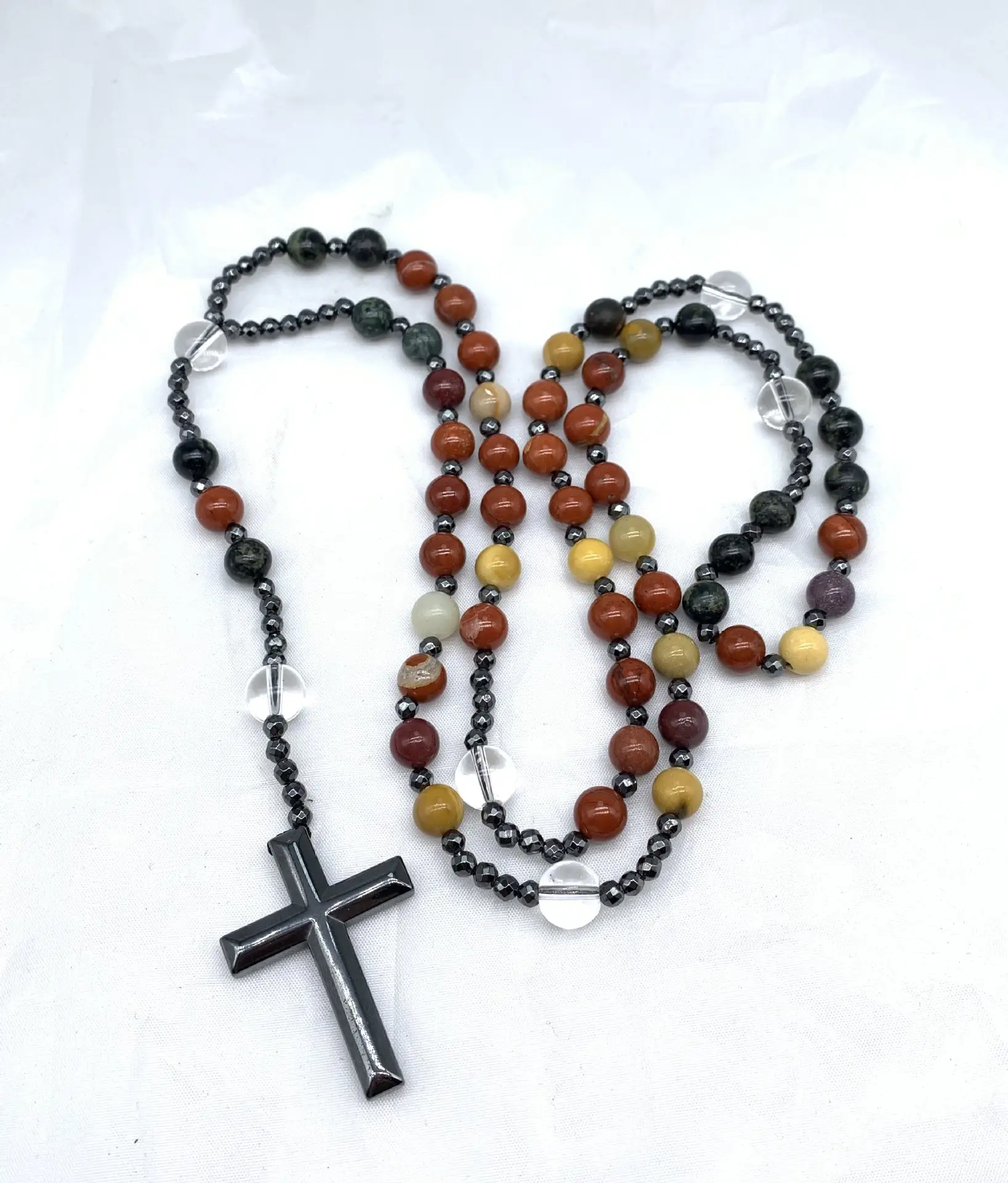 Men's Fashion Color Natural Stone Necklace