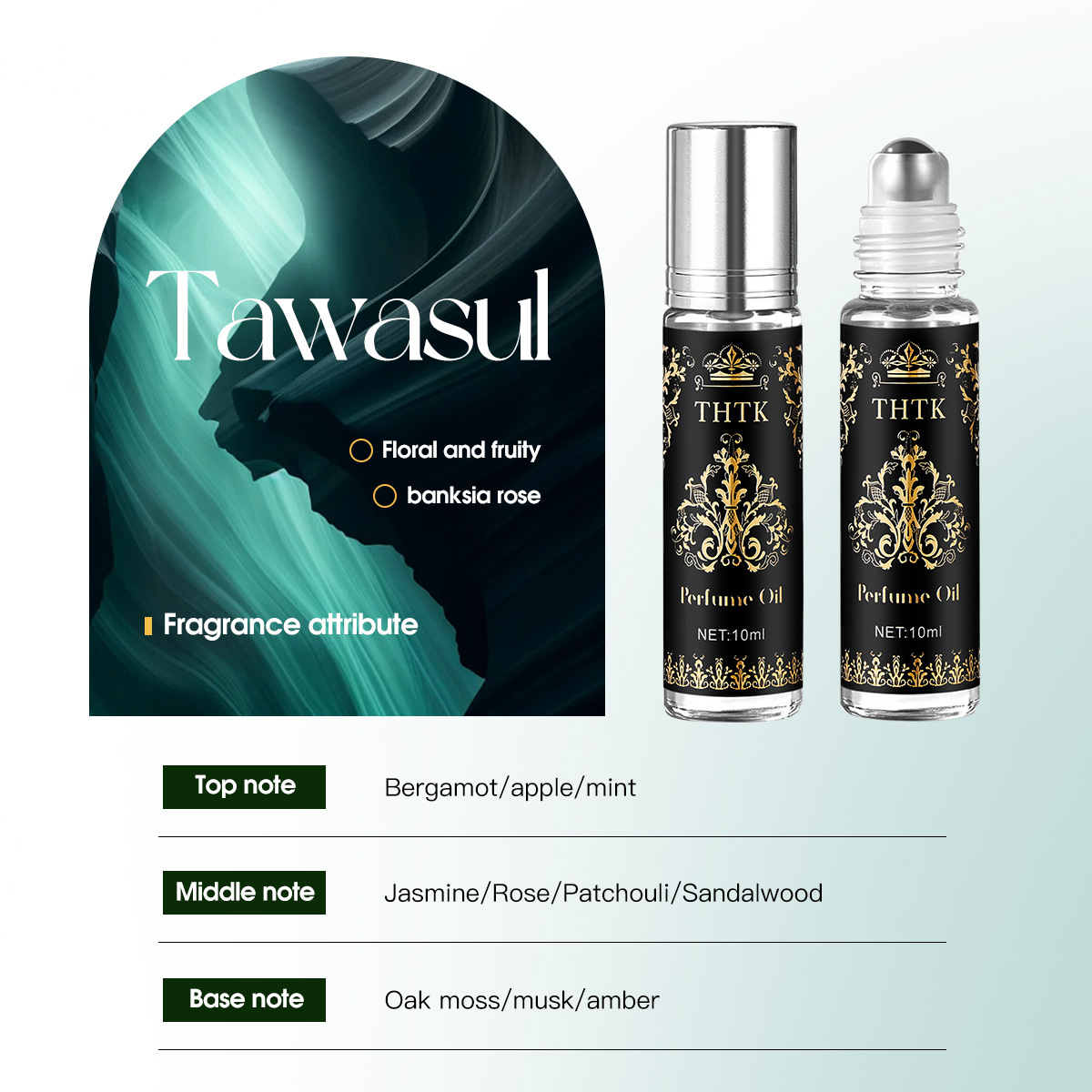 Romantic Roll-on Perfume Oilnaturally Fresh And Light