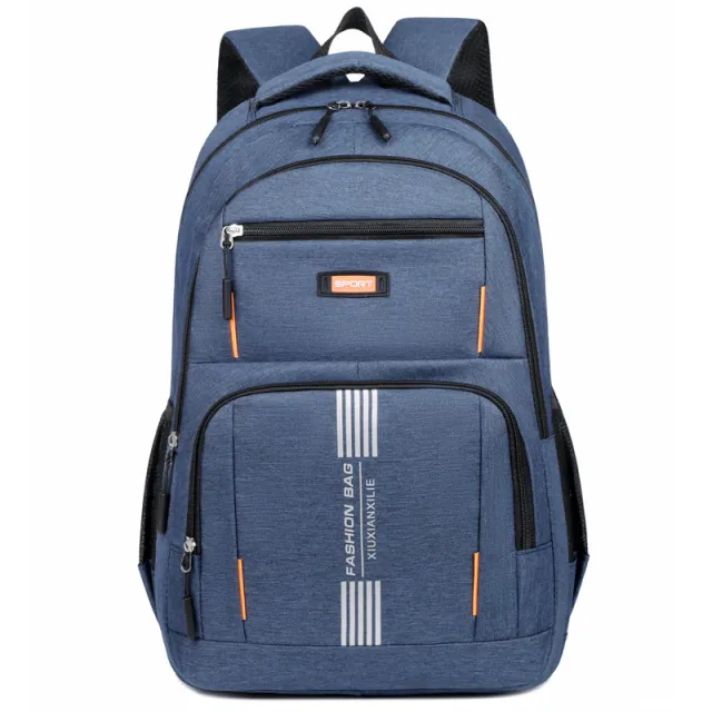 Backpack Large Capacity Business Travel Luggage Bag Blue - Shop at LoveMi