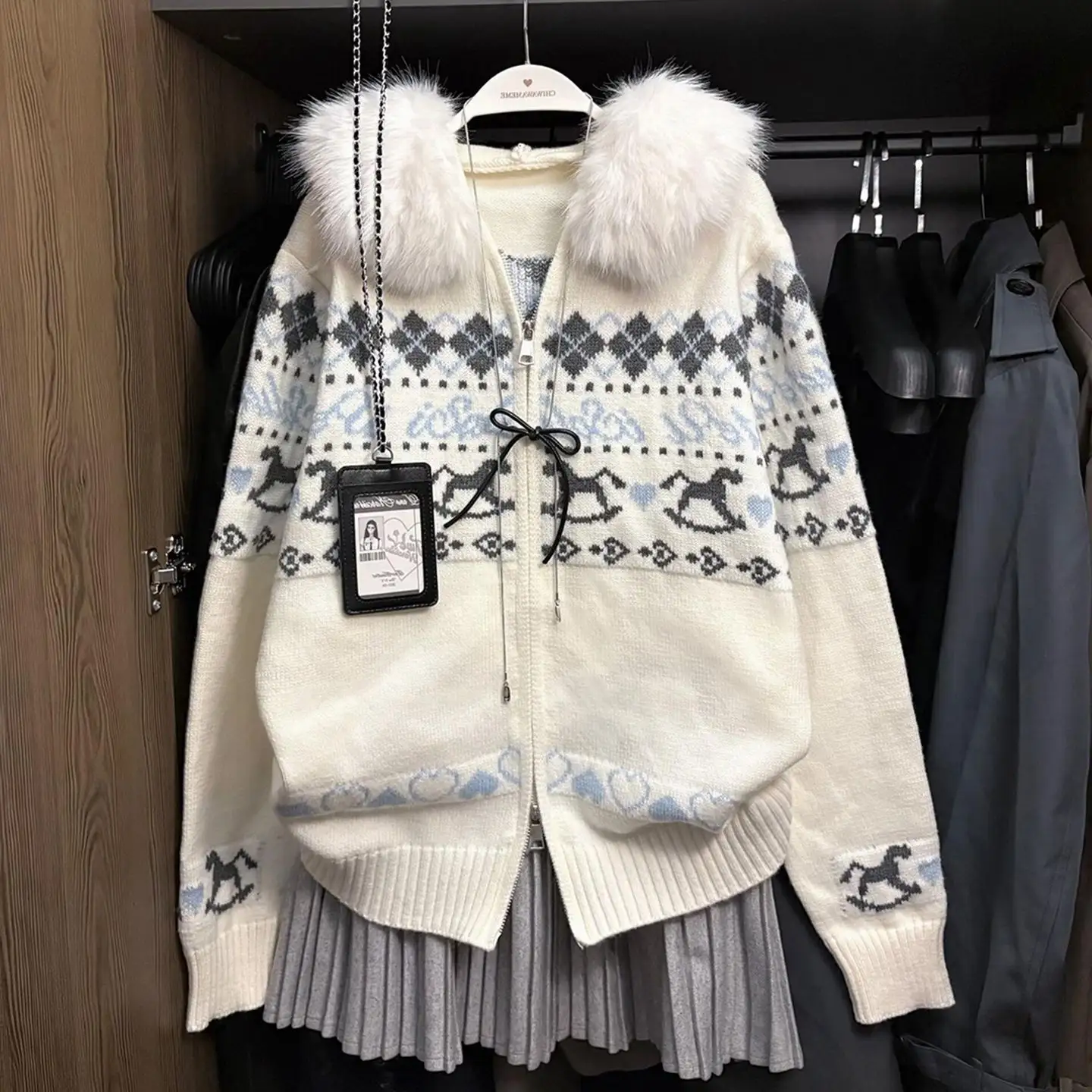Womens Hooded Sweater Coat