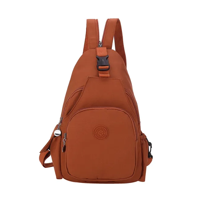 Single Shoulder Crossbody Chest Bag Double Back Large Capacity Women's Bag Orange - Shop at LoveMi