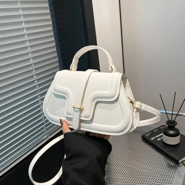 Stylish Minimalist Casual Western style Small Square Crossbody Or Shoulder Bag White - Shop at LoveMi