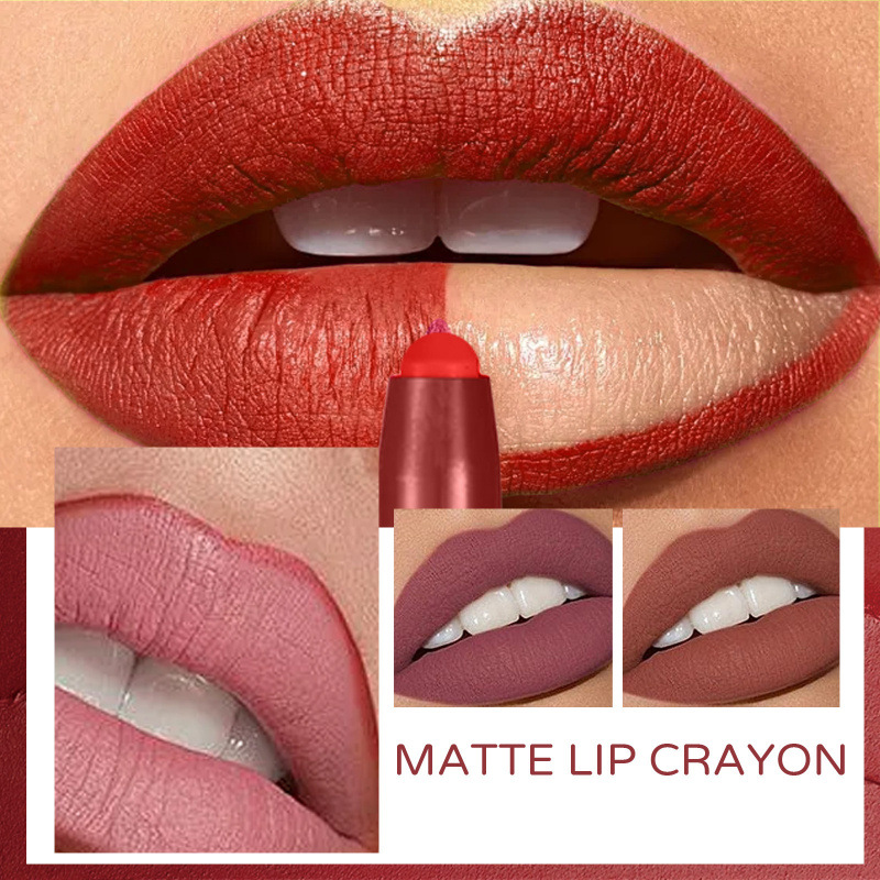 6-Color Matte Natural Lip Liner Set - Image 1