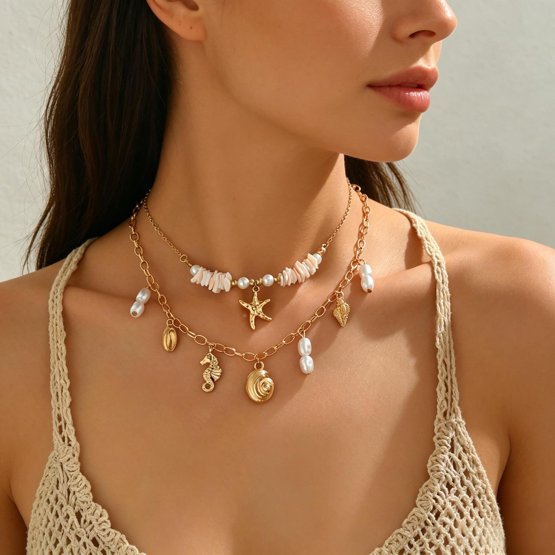 Necklace clasp and extension chain