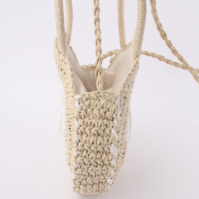 Title 5, Beach Braided Bag Round Tote Shoulder, ideal fo...