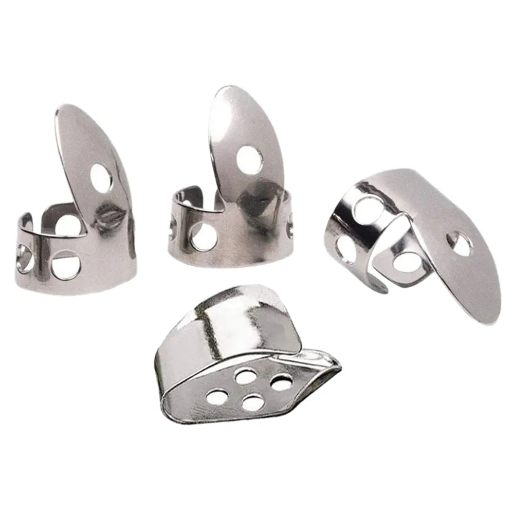 Metal Musical Instrument 4PCs Guitar Finger Stall