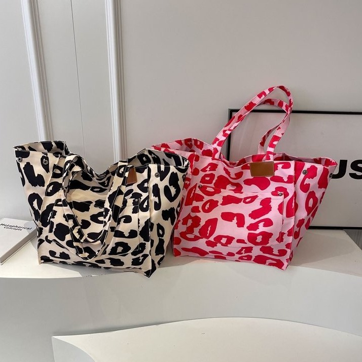 Womens Stylish High-Capacity One-Shoulder Canvas Bag