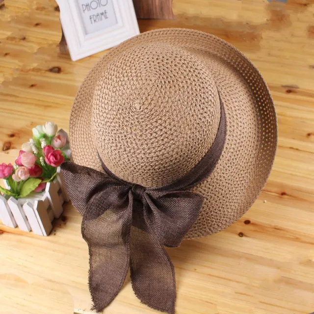 Sun Protection Big Brim Sun proof Beach Hat Khaki - Shop at LoveMi