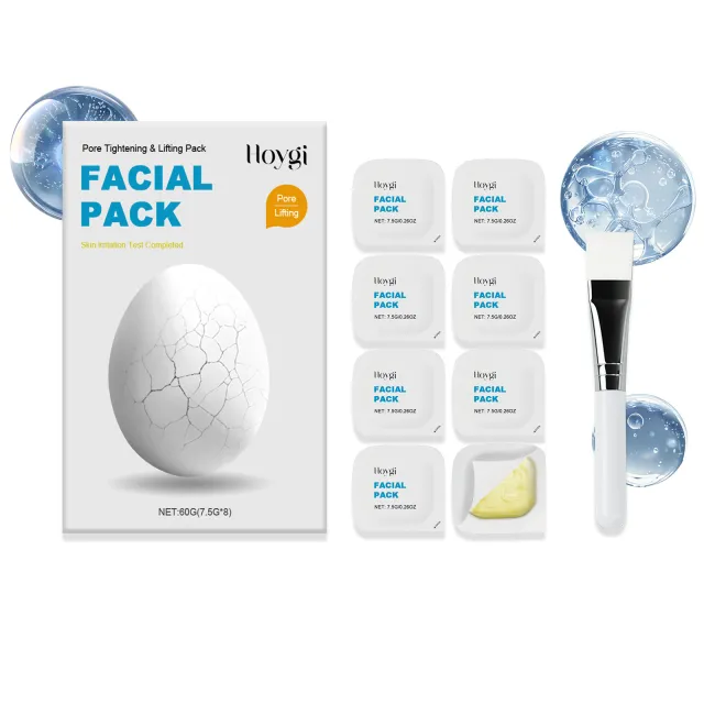 Full Face Care Apply Mask Exfoliating Moisturizing Mask 8Pcs Plus Brush - Shop at LoveMi