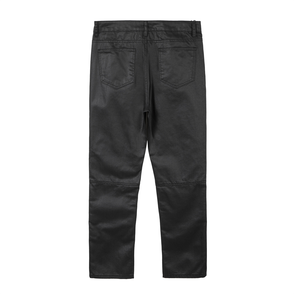 Fashion Brush Wax Coating Men's Casual Pants