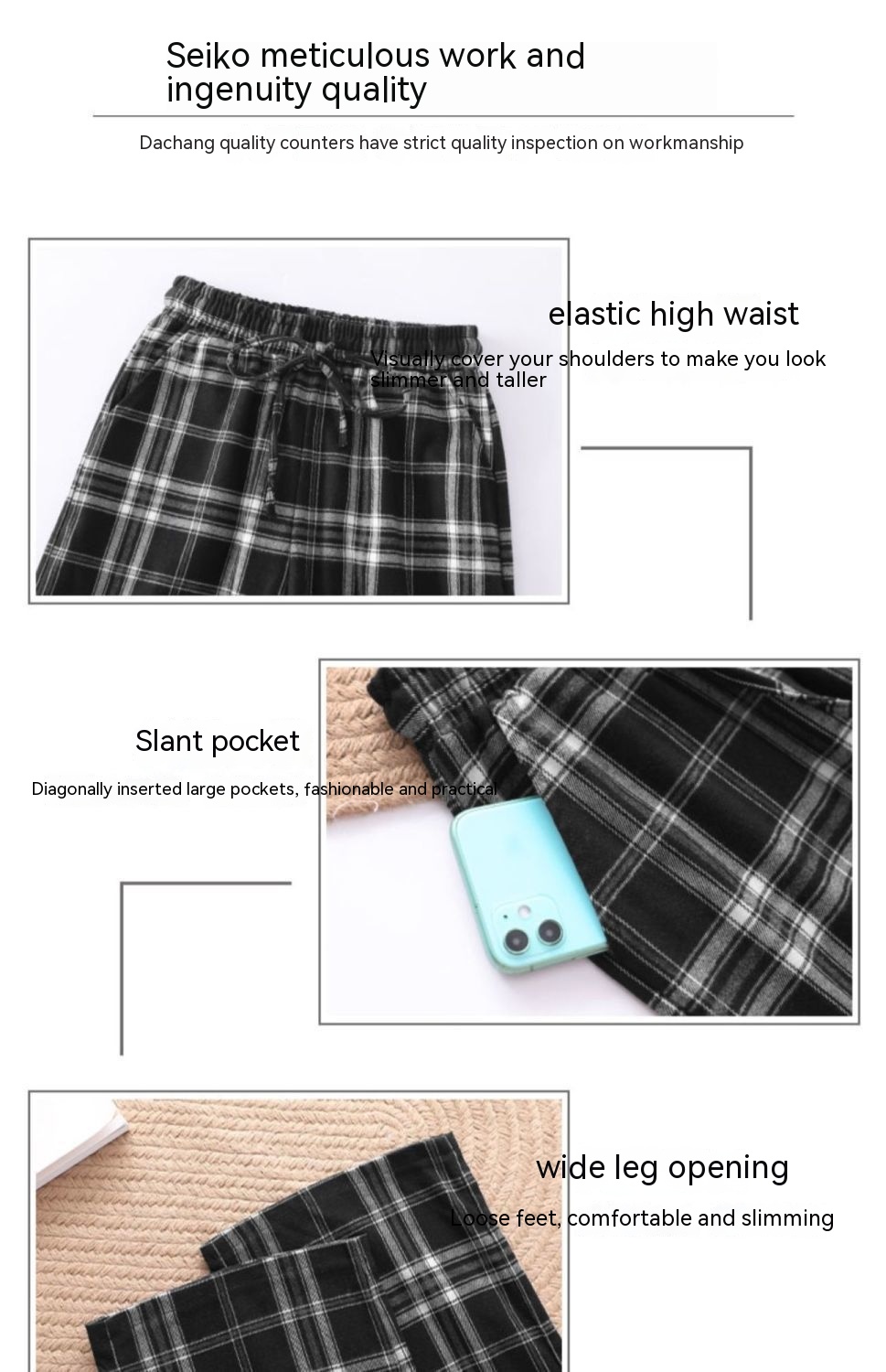 Summer Women's Loose Slimming And Straight Draped Casual Pants