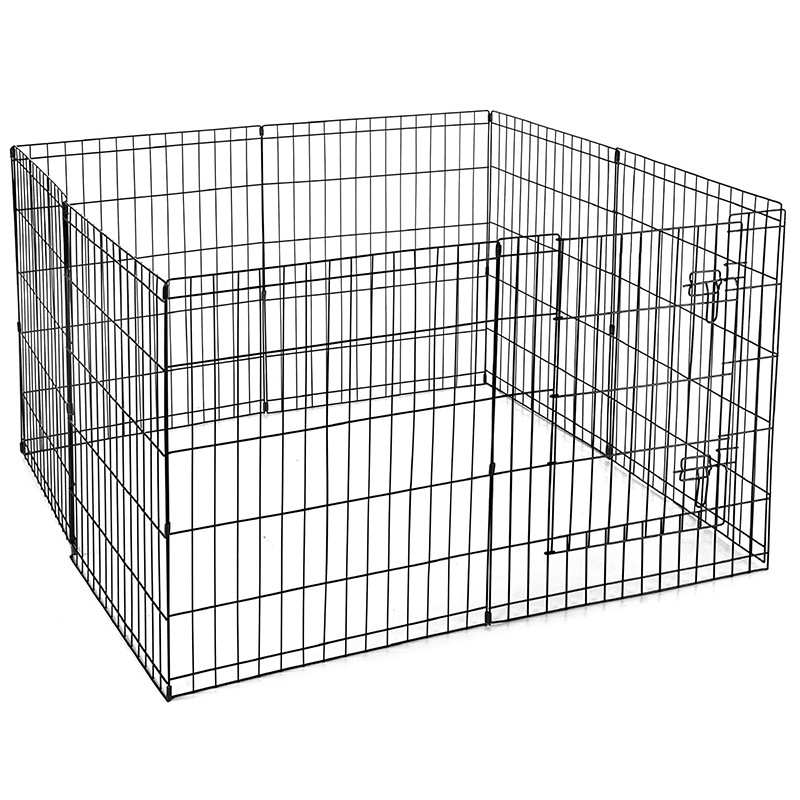 Foldable Pet Fence Partition Gate Dog Cage Enclosure