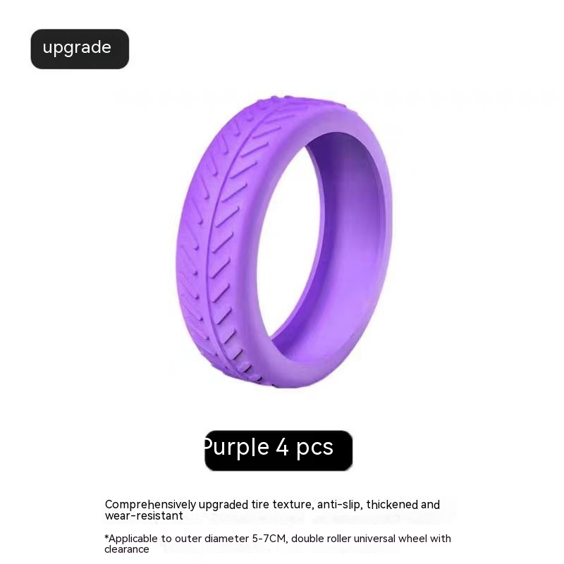 Protège-roues de valise en silicone — Lot de 4 coques de roue 13