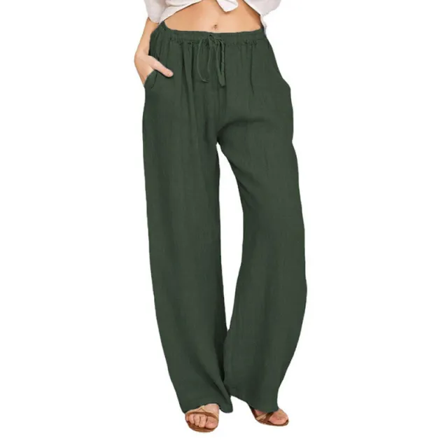 Fashion Personality Female Loose Trendy Wide leg Pants Green - Shop at LoveMi