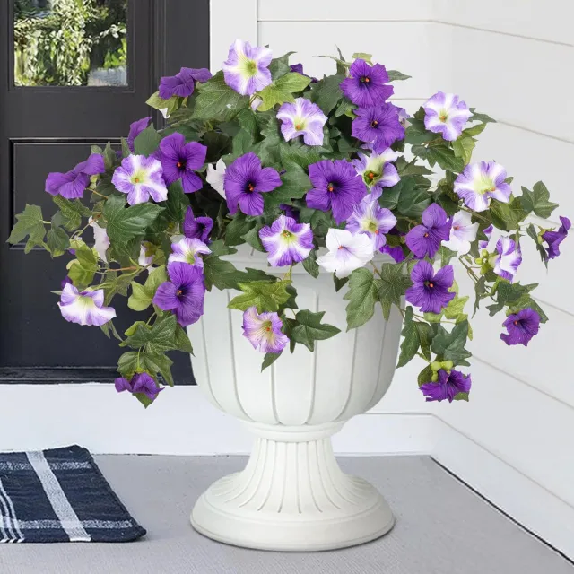 12 Fork Plastic European Courtyard Outdoor Garden Flower Container Purple - Shop at LoveMi