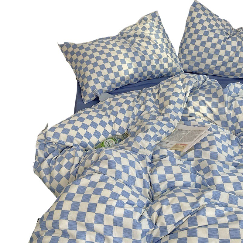 Pastoral Style Fresh Bed Sheet And Duvet Cover Four-Piece Set Washable
