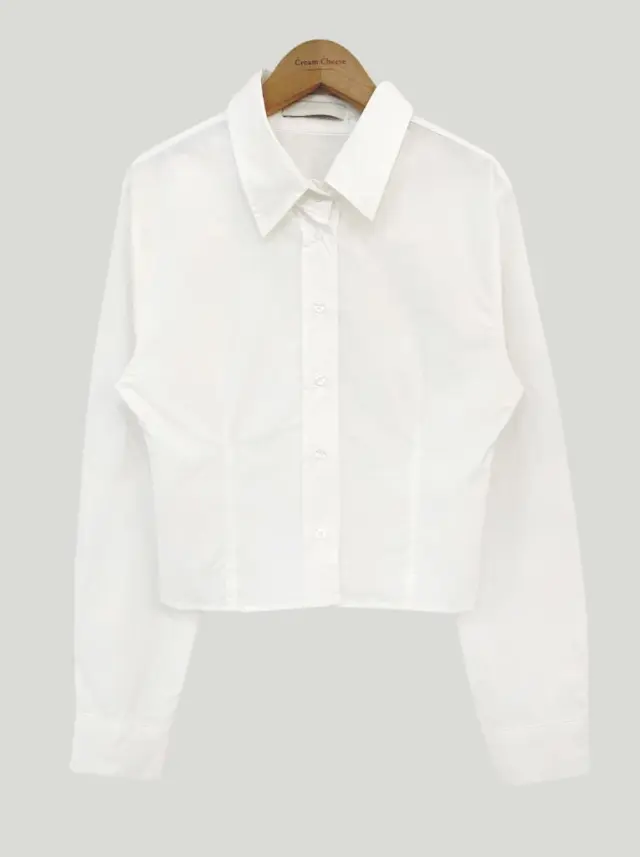 Waist tight Slimming And Short Long sleeved Shirt Women's Lapel Shirt White - Shop at LoveMi