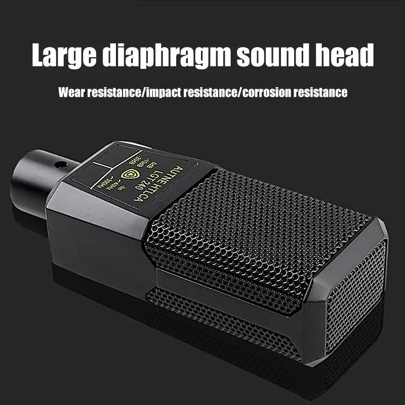 Recording Capacitor Microphone Sound Card Set