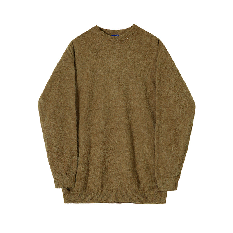 Lazy Round Neck Soft Wool Sweater